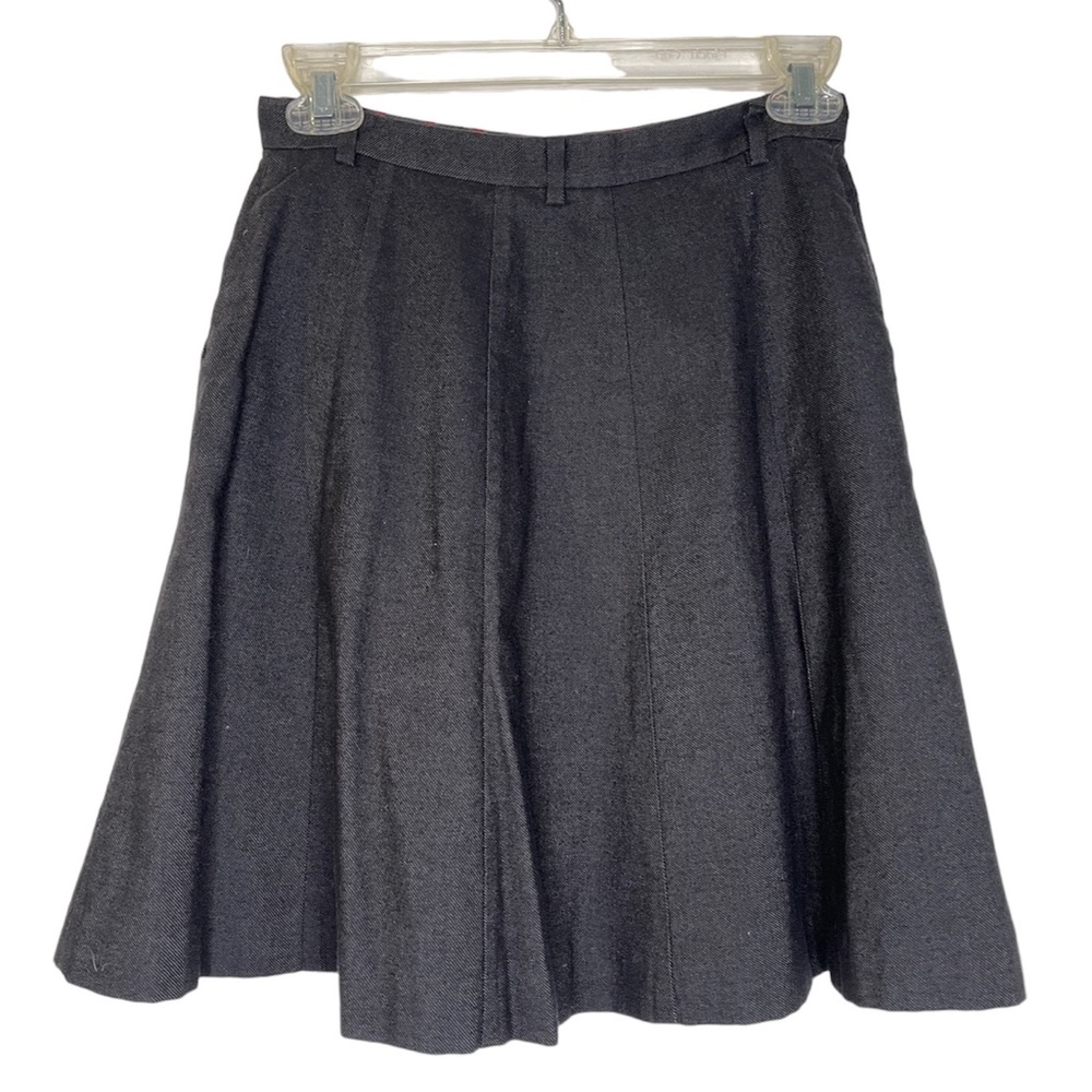 Fred Perry Button Front Wool Skirt - Picture 2 of 5